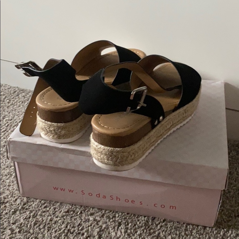 Black wedge Sandals - Picture 6 of 6
